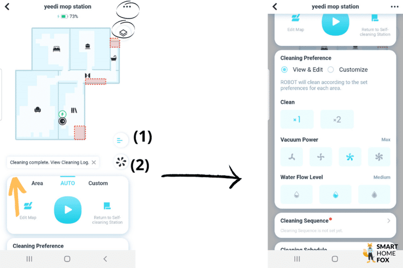 fonctions application yeedi